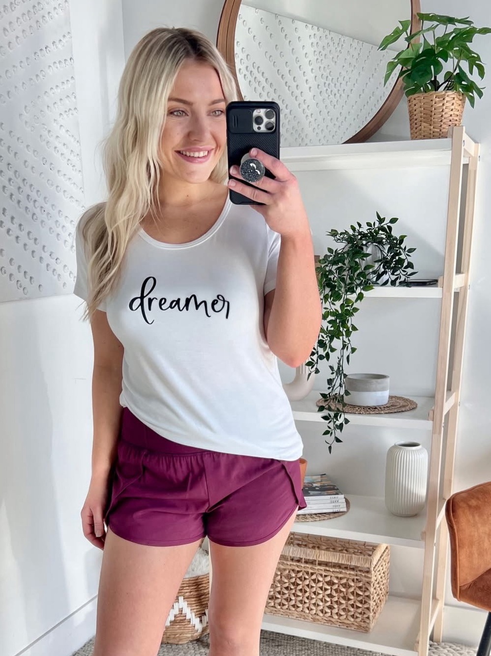 Dreamer Tee (NWOT) 🍒 White, Size Small **very soft & stretchy